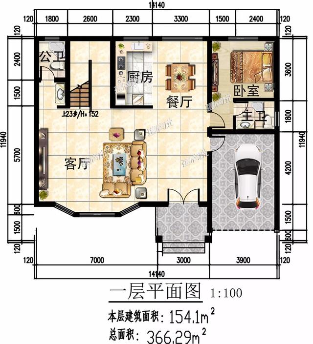 精致秀氣的二層別墅設(shè)計圖，整體暖色調(diào)，讓人一看就感覺很溫暖