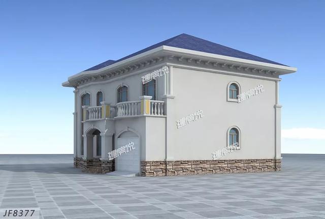 精致秀氣的二層別墅設(shè)計圖，整體暖色調(diào)，讓人一看就感覺很溫暖