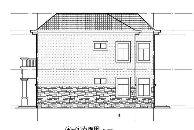 12x12米農(nóng)村二層別墅設(shè)計圖，外觀簡單大氣，22萬左右就能建起主體，回村建一棟相當實惠。