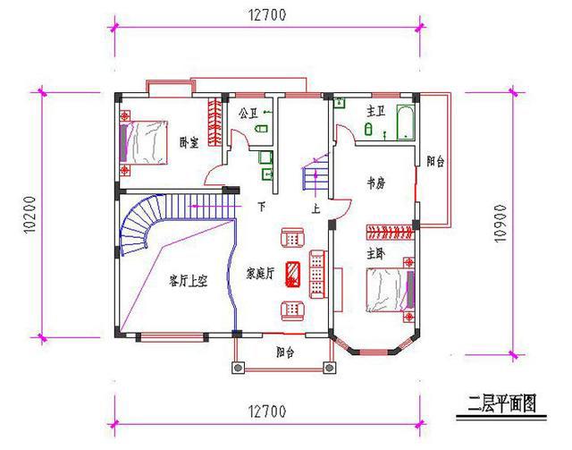 13×10米二層農村自建房，帶客廳挑空設計，高大上，造價30萬以內。