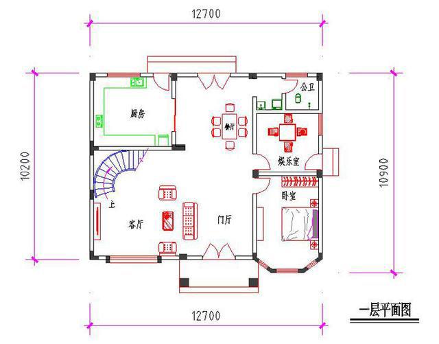 13×10米二層農村自建房，帶客廳挑空設計，高大上，造價30萬以內。