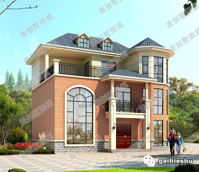 13×10米二層農村自建房，帶客廳挑空設計，高大上，造價30萬以內。