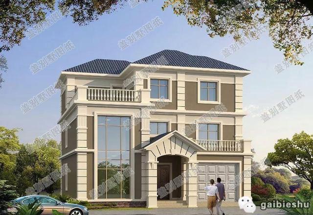 13×12米三層別墅設(shè)計(jì)圖，美觀時(shí)尚，造價(jià)35萬(wàn)以?xún)?nèi)。