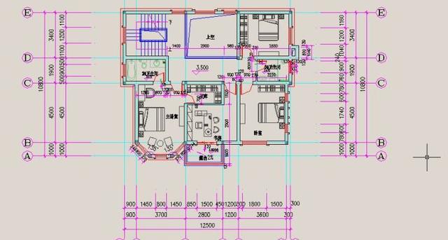 三層復(fù)式別墅設(shè)計(jì)圖，造型獨(dú)特，線條柔美，一款精致的小別墅。