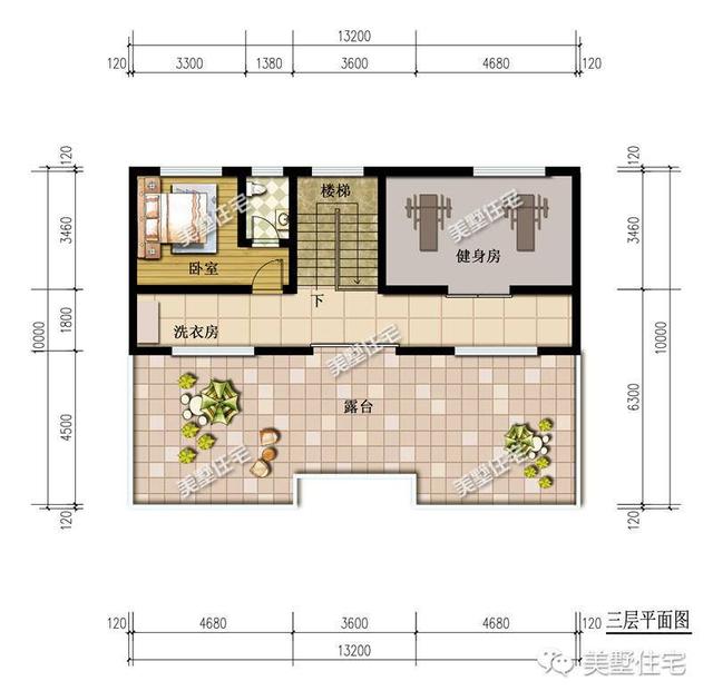 新三層中式別墅圖，帶堂屋，35萬就能建成，你可以來一套。