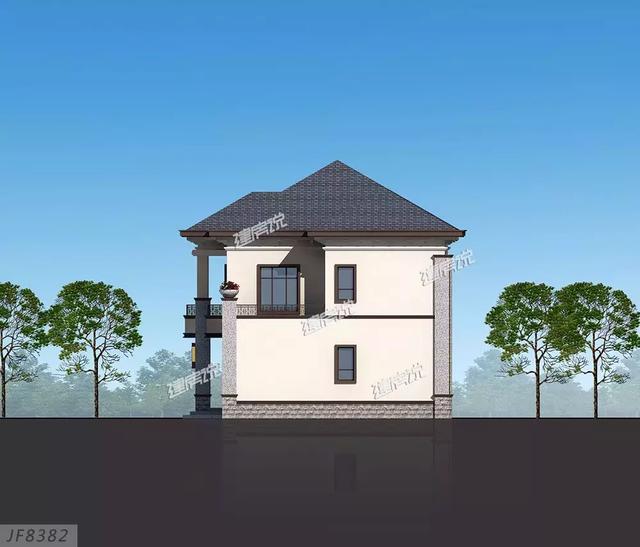 二層新中式花園泳池別墅設計圖，造型恢宏大氣，建房發(fā)愁的朋友進來看。