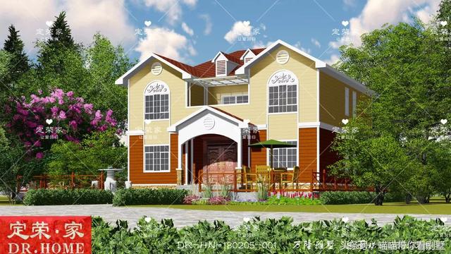 7室3廳4衛(wèi)農(nóng)村歐式二層自建房，空間大而明亮，農(nóng)村建房的必備選擇！