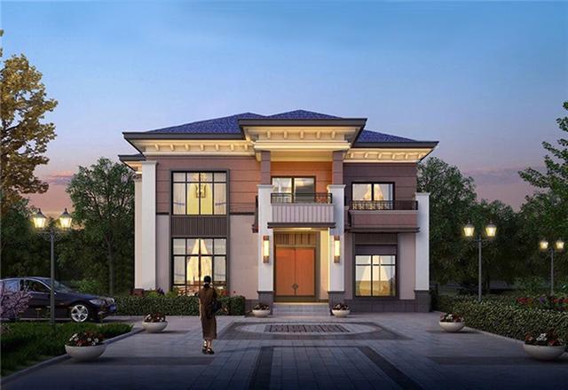 二層華麗別墅設(shè)計(jì)圖，外觀大氣豪華，內(nèi)部空間布局合理，家里人口眾多的可以參考！