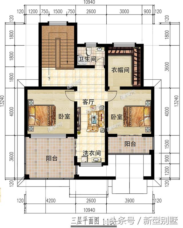 占地128平米的三層新中式別墅設(shè)計圖，簡約大氣，不妨你來建一棟？