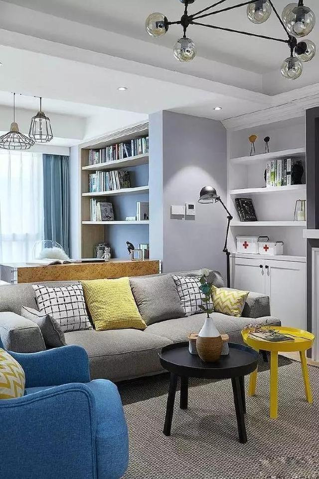 106平三居室簡歐風(fēng)裝修，適合年輕小夫妻居住。