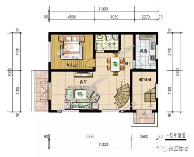 占地不到100平的農(nóng)村別墅設(shè)計圖，適合宅基地小的家庭建造