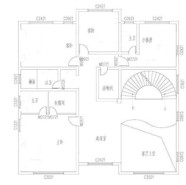 16×16米帶挑空客廳豪華三層農(nóng)村別墅設(shè)計效果圖，造價65萬，框架結(jié)構(gòu)