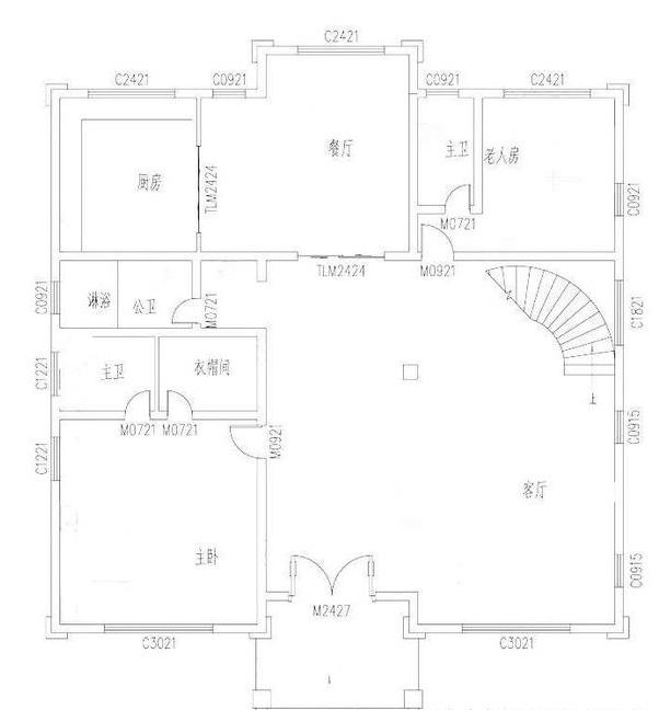 16×16米帶挑空客廳豪華三層農(nóng)村別墅設(shè)計效果圖，造價65萬，框架結(jié)構(gòu)