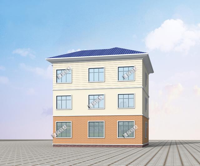 一款12.24x11.24農(nóng)村四星級別的三層別墅設計圖，滿意度極高