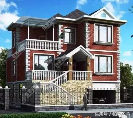 10套經(jīng)典帶車庫新農(nóng)村自建房設(shè)計(jì)圖分享，戶型方正實(shí)用