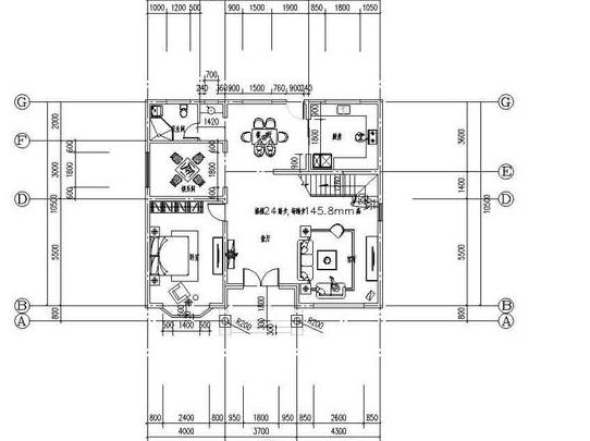 二層農(nóng)村自建房設(shè)計圖紙，造型上設(shè)計特別，室內(nèi)布局也符合現(xiàn)代人的需求