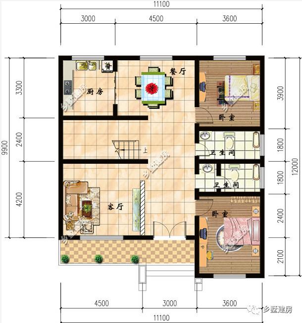 兩款性價比超高的二層農(nóng)村別墅設(shè)計圖，精致實(shí)用