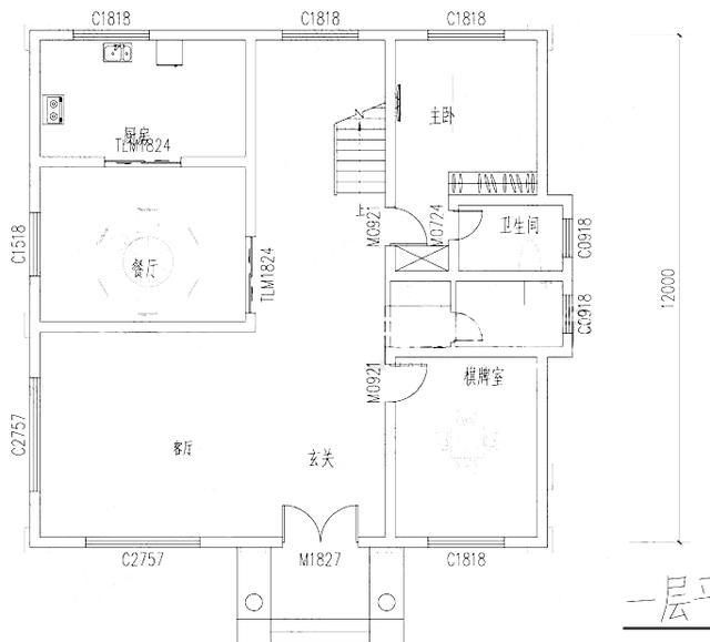 2款三層帶挑空客廳小洋樓別墅設(shè)計圖，無挑空，不豪華，戶型豪華大氣