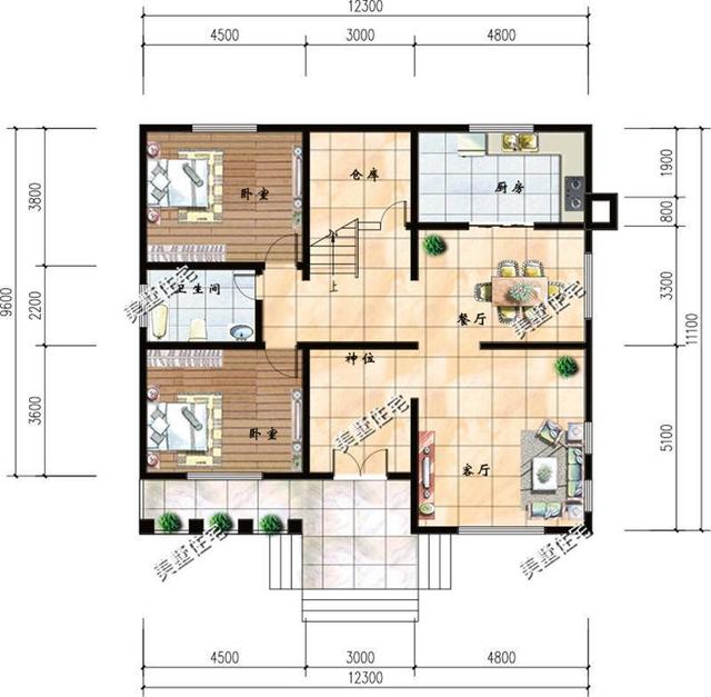 10套最美帶堂屋的別墅設計圖，戶型實用又美觀