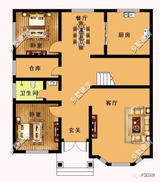 2款主體造價(jià)20萬(wàn)左右的別墅設(shè)計(jì)圖參考