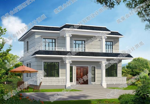 二層平屋頂3廳4臥自建房全套施工圖，施工難度較低，簡單實(shí)用