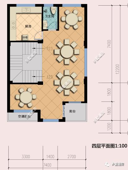 五層自建房臨街別墅設(shè)計(jì)圖，商住兩用，設(shè)計(jì)感十足