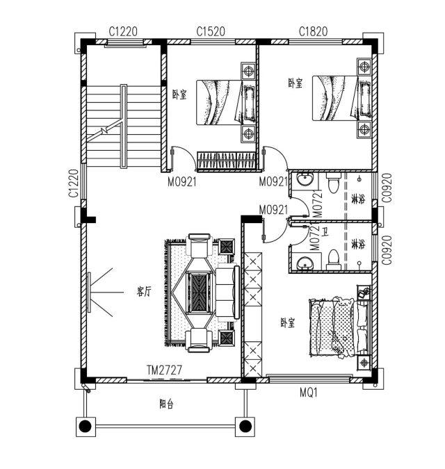 帶空中花園的歐式三層農(nóng)村別墅設(shè)計圖，讓你享受高端大氣奢華的生活