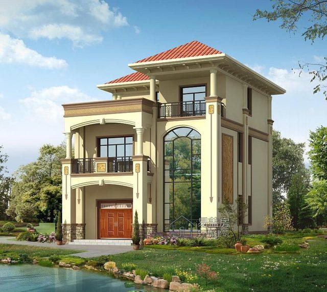 帶空中花園的歐式三層農(nóng)村別墅設(shè)計圖，讓你享受高端大氣奢華的生活