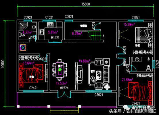 3套絕對符合宅基地的農(nóng)村別墅設(shè)計圖，造價在30萬以內(nèi)，耐看又實用