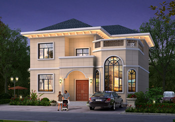 經(jīng)典20萬(wàn)左右二層別墅設(shè)計(jì)圖紙，造型頗具設(shè)計(jì)感的小別墅