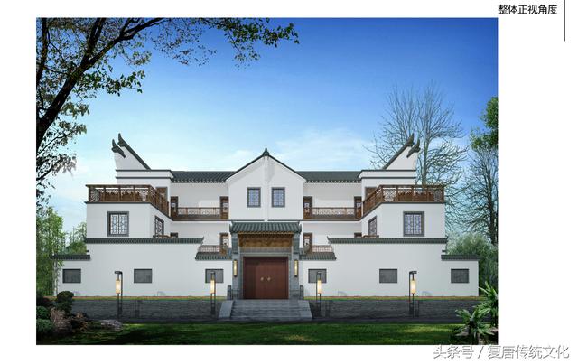 三層中式別墅設(shè)計圖，簡約大氣，真正的豪宅