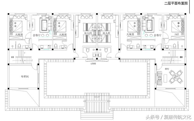 三層中式別墅設(shè)計圖，簡約大氣，真正的豪宅