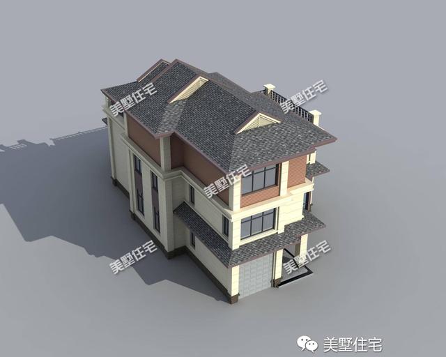 12X22米中式三層別墅設(shè)計圖，主體造價55萬，精致漂亮