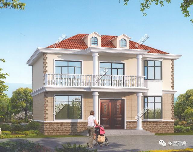 2款二層別墅設(shè)計(jì)圖，城市房子買不起，就去農(nóng)村建一所屬于自己的房子吧