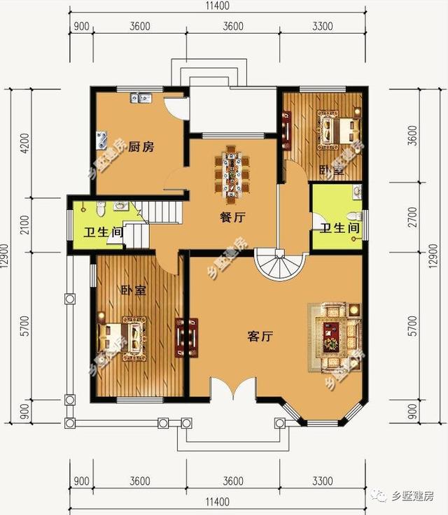 2款二層別墅設(shè)計(jì)圖，城市房子買不起，就去農(nóng)村建一所屬于自己的房子吧