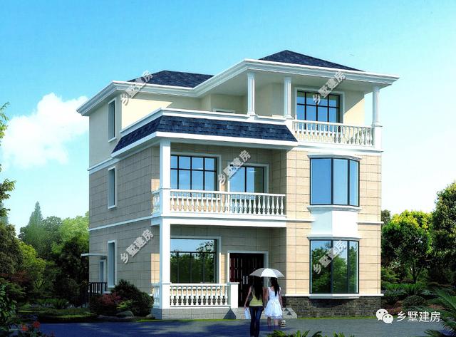 2款二層自建房別墅設計圖，喜歡建二層的朋友看一看啦