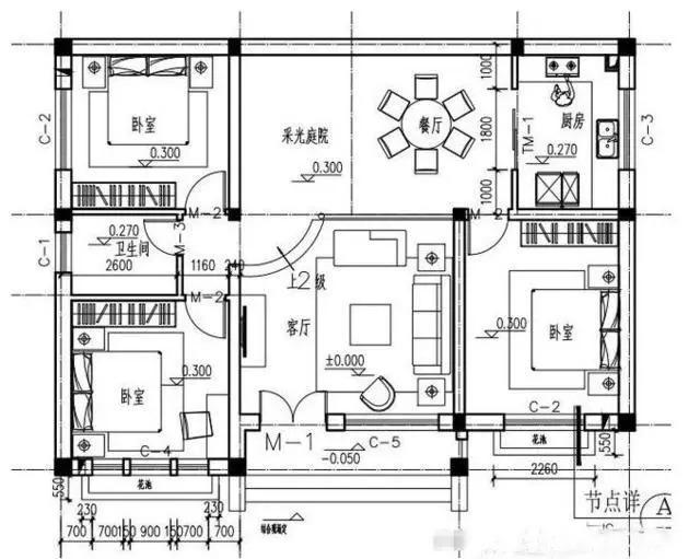 鄉(xiāng)村一層房屋設(shè)計(jì)，專為父母設(shè)計(jì)的養(yǎng)老房