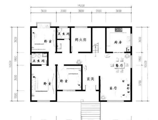 鄉(xiāng)村一層房屋設(shè)計(jì)，專為父母設(shè)計(jì)的養(yǎng)老房