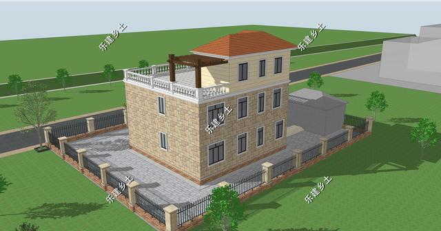 11X11米兩層半歐式別墅設計，方正大方，非常實用