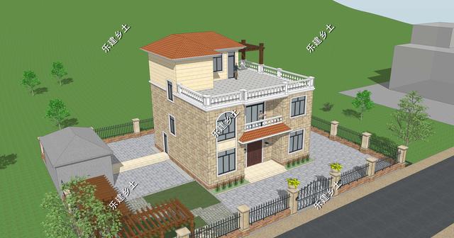 11X11米兩層半歐式別墅設計，方正大方，非常實用