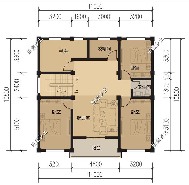 11X11米兩層半歐式別墅設計，方正大方，非常實用