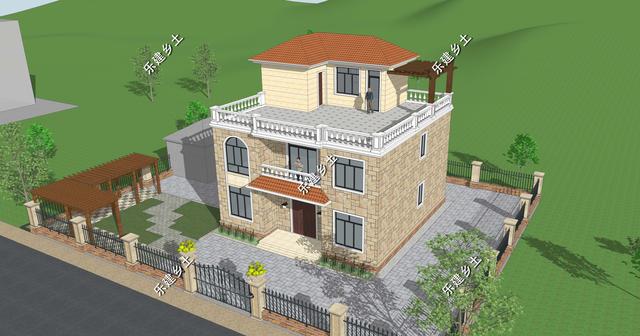 11X11米兩層半歐式別墅設計，方正大方，非常實用