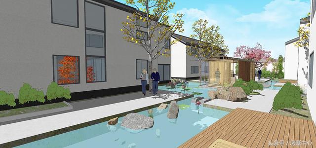 三兄弟合力建的四棟別墅設計圖，一棟給父母，方便以后照顧父母