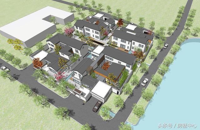 三兄弟合力建的四棟別墅設計圖，一棟給父母，方便以后照顧父母