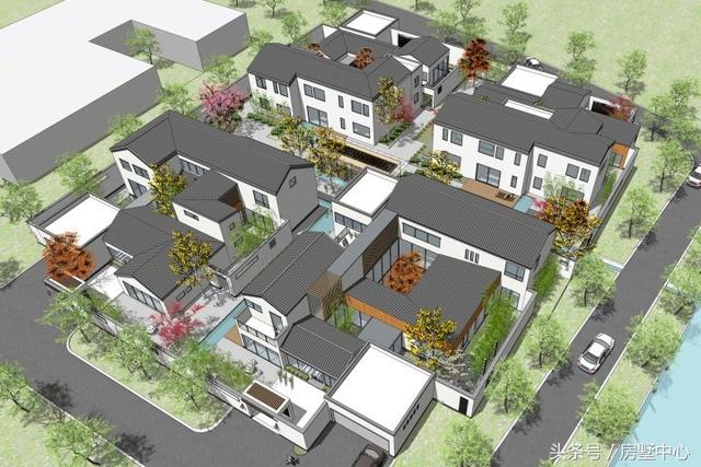 三兄弟合力建的四棟別墅設計圖，一棟給父母，方便以后照顧父母