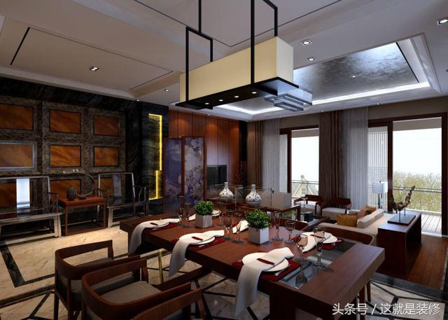 350㎡中式風格別墅設(shè)計，這才叫別墅裝修！近城不近塵