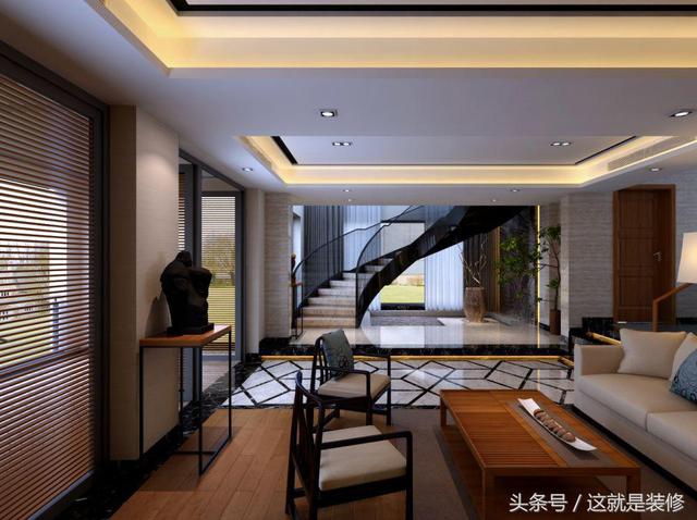 350㎡中式風格別墅設(shè)計，這才叫別墅裝修！近城不近塵