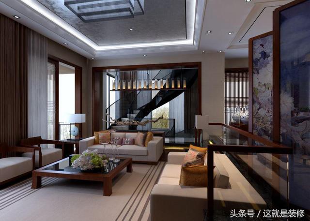 350㎡中式風格別墅設(shè)計，這才叫別墅裝修！近城不近塵