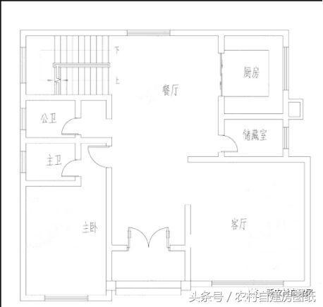 復(fù)式二層農(nóng)村別墅設(shè)計(jì)圖，帶柴火灶和露臺(tái)，浪漫簡(jiǎn)約，時(shí)尚經(jīng)典