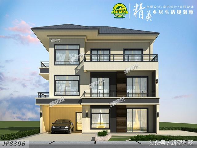 小宅基地也能建豪宅，這款別墅設(shè)計圖就很好的詮釋了